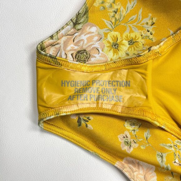 NWOT Zimmermann Amelie Bow Swimsuit One Shoulder Amber Floral Size 2 - Picture 10 of 13